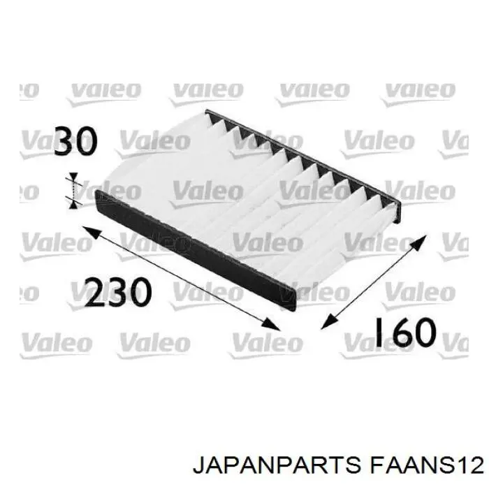Filtr kabiny Japan Parts FAANS12 cena, od 7,31 USD