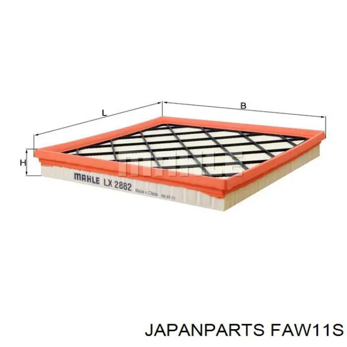 Do koszyka FAW11S Japan Parts Filtr powietrza
