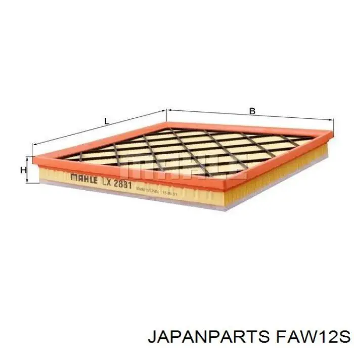 Filtr powietrza Japan Parts FAW12S cena, od 10,28 USD