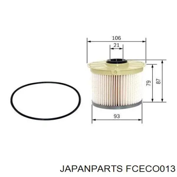 Filtr paliwa Japan Parts FCECO013 cena, od 16,51 USD