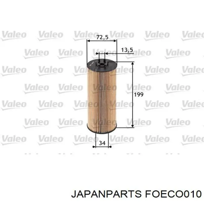 Filtr oleju Japan Parts FOECO010 cena, od 8,73 USD