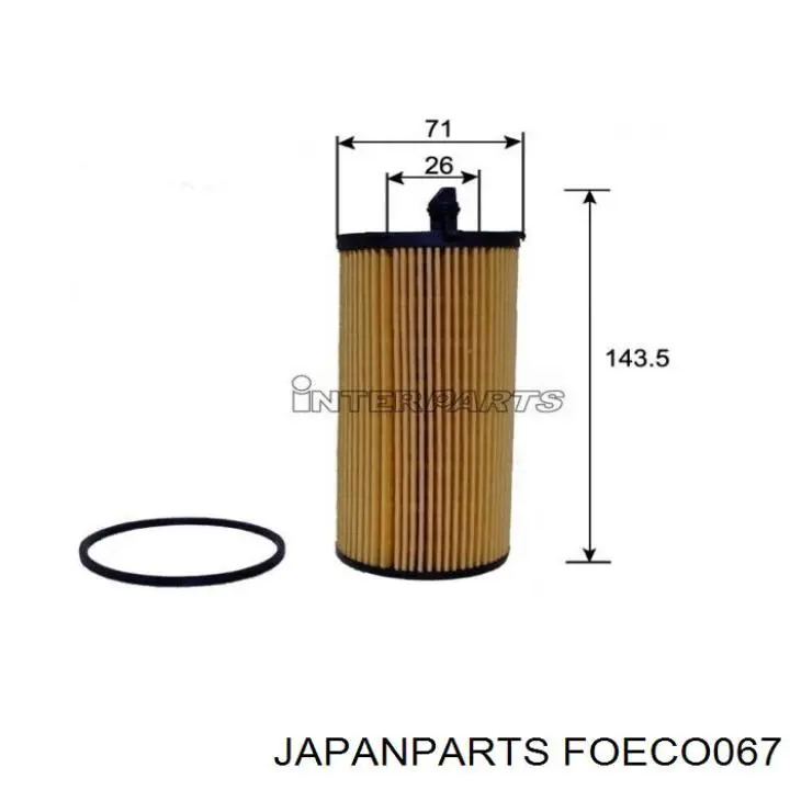 Filtr oleju FOECO067 Japan Parts