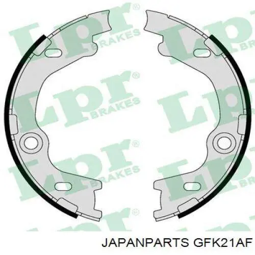 Klocki hamulca ręcznego Japan Parts GFK21AF cena, od 25,44 USD