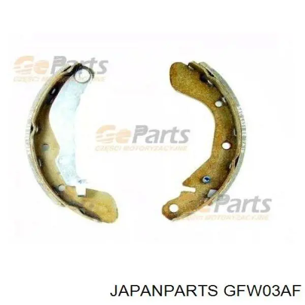 Klocki hamulcowe tylne bębnowe Japan Parts GFW03AF cena, od 22,94 USD