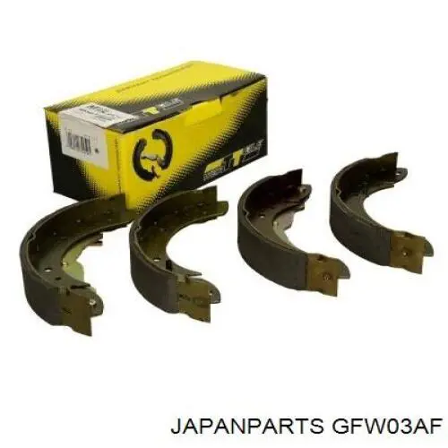 Do koszyka GFW03AF Japan Parts Klocki hamulcowe tylne bębnowe