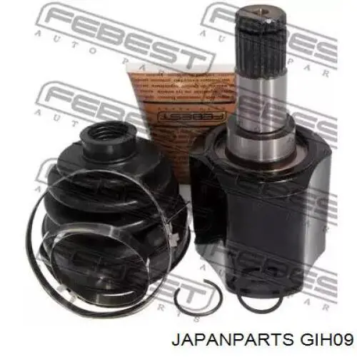 Do koszyka GIH09 Japan Parts Przegub homokinetyczny przedni zewnętrzny