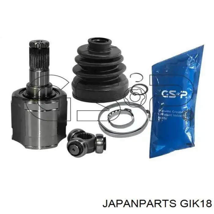 Do koszyka GIK18 Japan Parts Przegub homokinetyczny przedni zewnętrzny