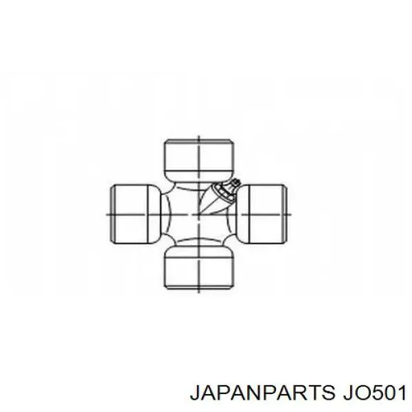 Krzyżak wału Carnada przedniego Japan Parts JO501 cena, od 16,60 USD