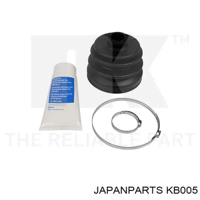 Osłona przegubu homokinetycznego półosi przedniej zewnętrzna Japan Parts KB005 cena, od 10,22 USD