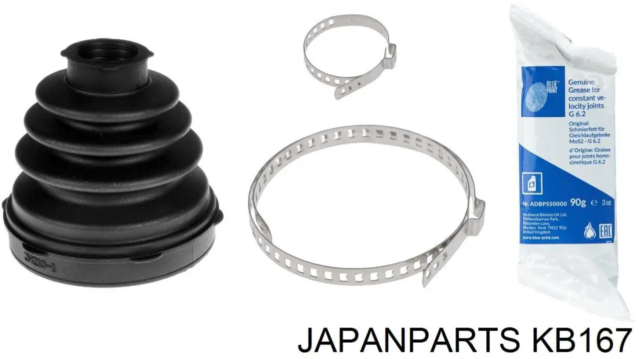 KB167 Japan Parts Osłona przegubu homokinetycznego półosi przedniej wewnętrzna
