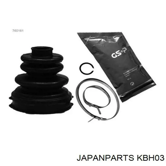 Osłona przegubu homokinetycznego półosi przedniej wewnętrzna Japan Parts KBH03 cena, od 13,25 USD