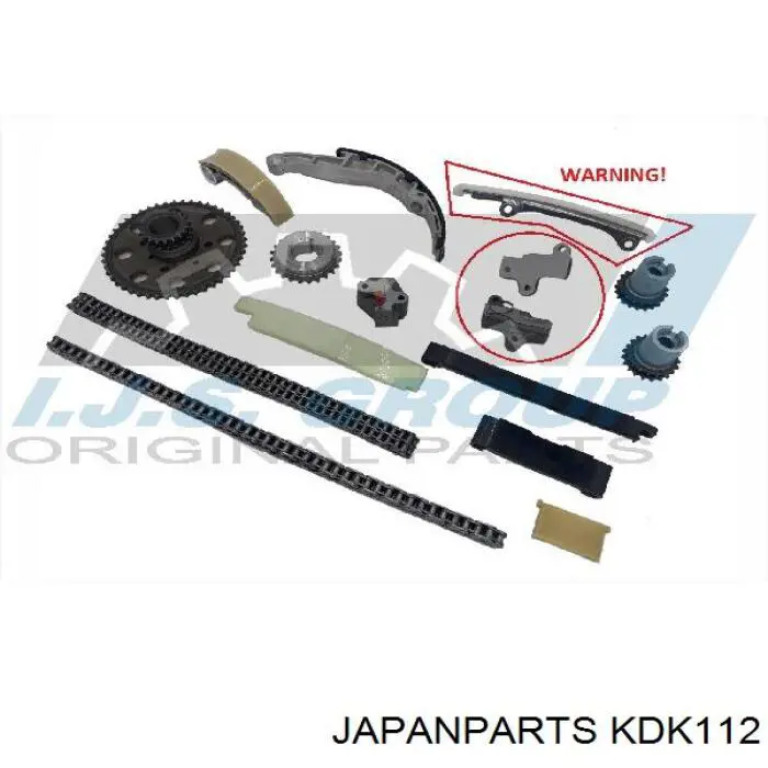 Do koszyka KDK112 Japan Parts Łańcuch rozrządu, zestaw
