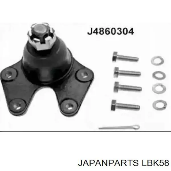 Do koszyka LBK58 Japan Parts Sworzeń wahacza dolny