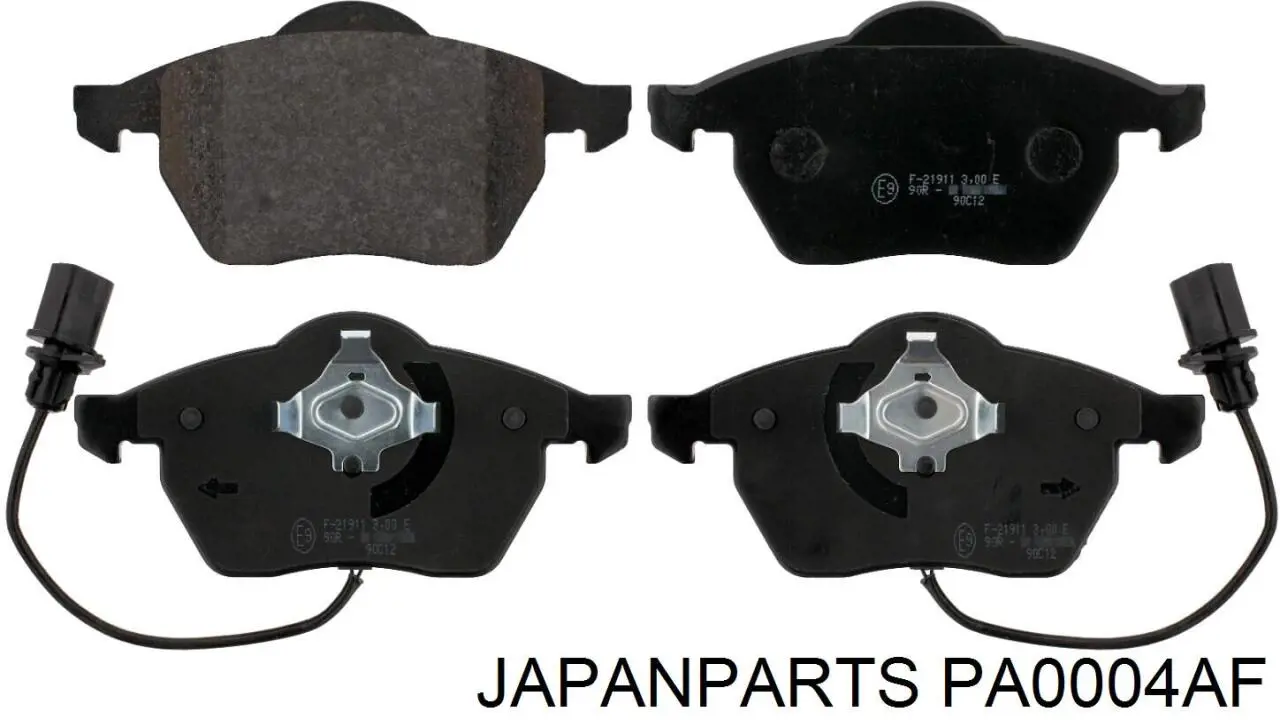 PA0004AF Japan Parts Klocki hamulcowe przednie tarczowe