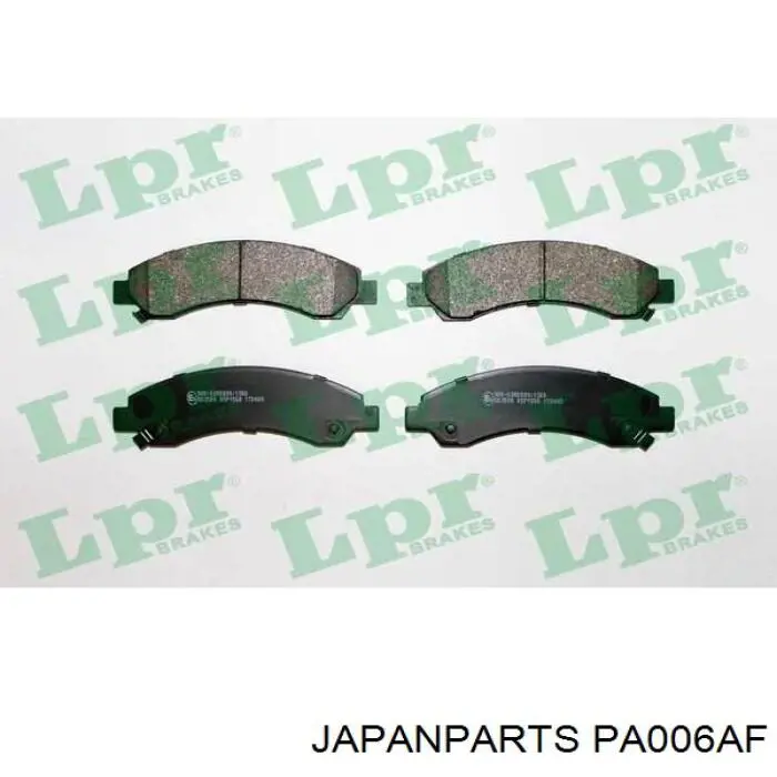 Klocki hamulcowe przednie tarczowe Japan Parts PA006AF cena, od 37,93 USD