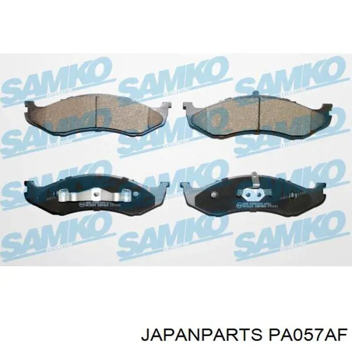 Do koszyka PA057AF Japan Parts Klocki hamulcowe przednie tarczowe