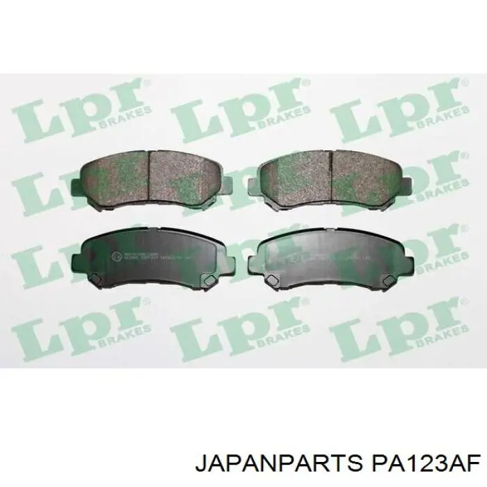Klocki hamulcowe przednie tarczowe Japan Parts PA123AF cena, od 25,40 USD