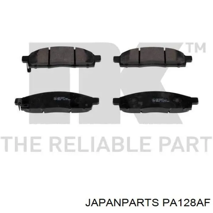 Do koszyka PA128AF Japan Parts Klocki hamulcowe przednie tarczowe