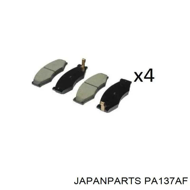 Do koszyka PA137AF Japan Parts Klocki hamulcowe przednie tarczowe