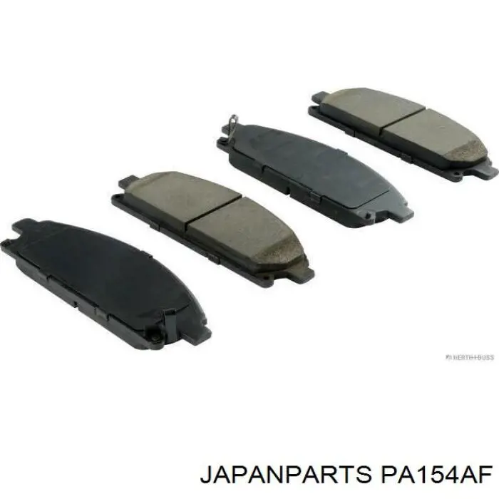 Klocki hamulcowe przednie tarczowe Japan Parts PA154AF cena, od 28,69 USD
