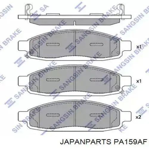 Do koszyka PA159AF Japan Parts Klocki hamulcowe przednie tarczowe