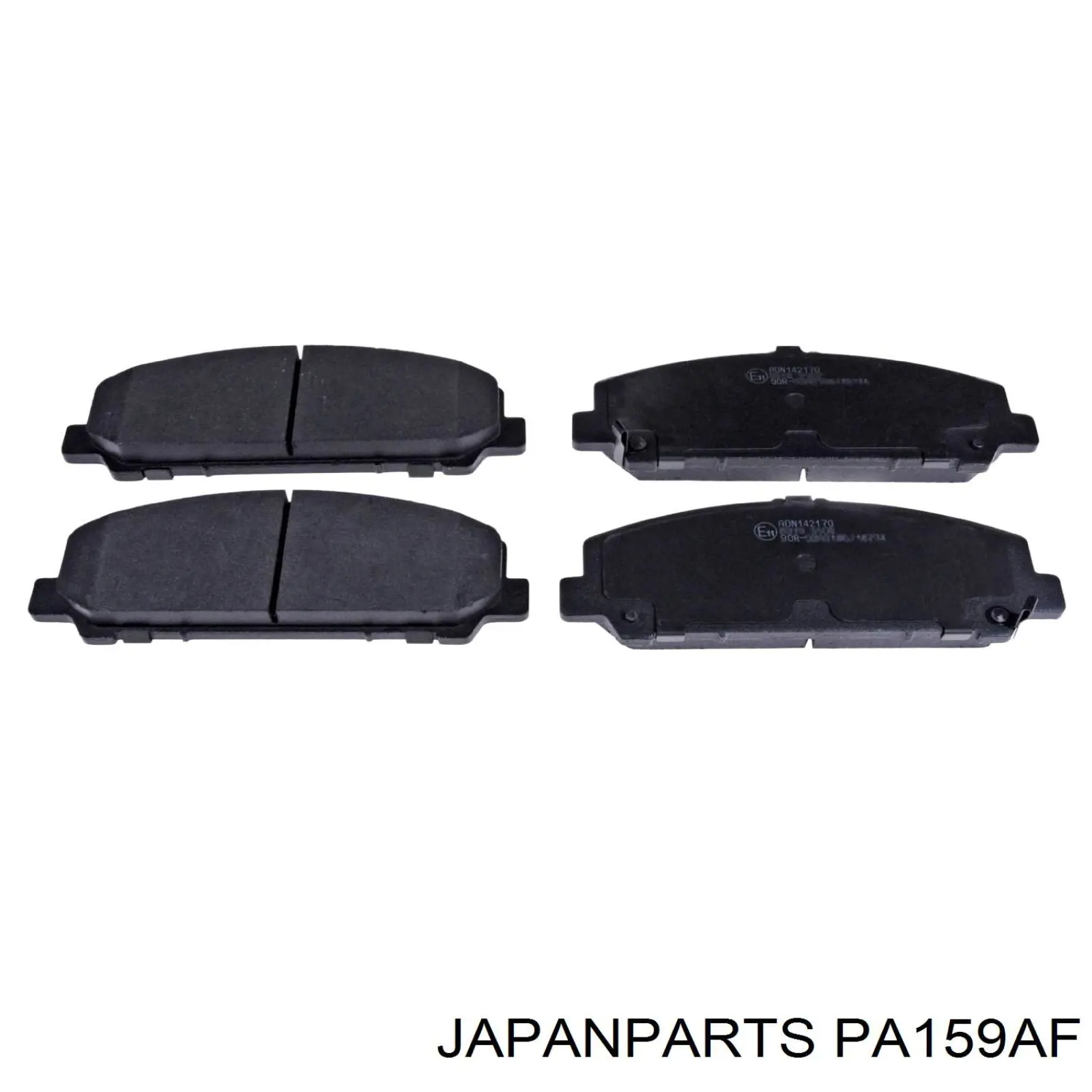 PA159AF Japan Parts Klocki hamulcowe przednie tarczowe