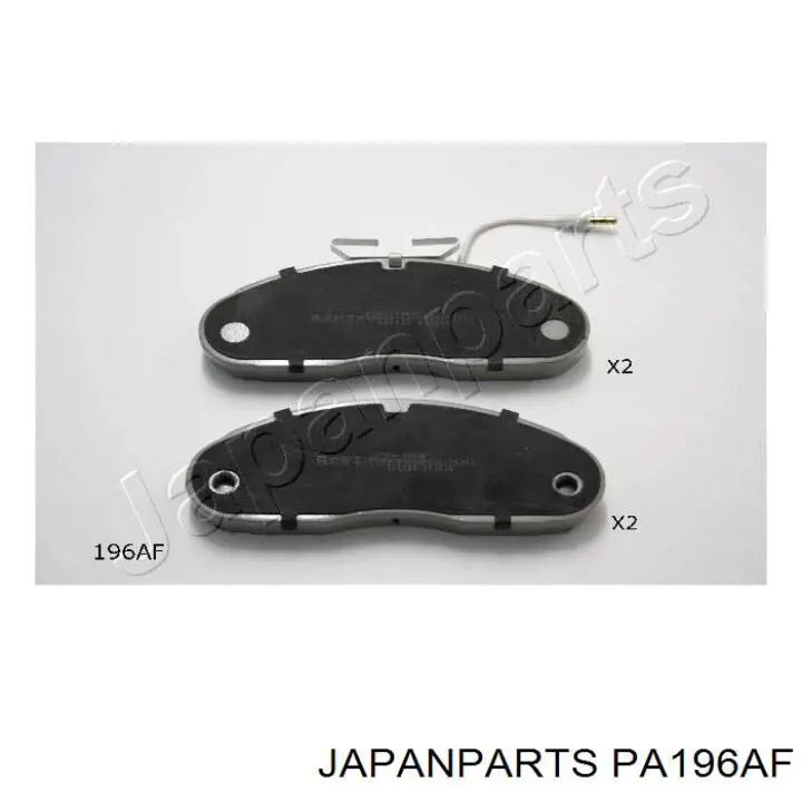Klocki hamulcowe przednie tarczowe Japan Parts PA196AF cena, od 38,20 USD