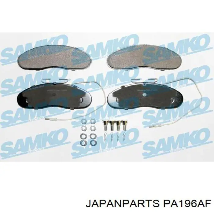 Do koszyka PA196AF Japan Parts Klocki hamulcowe przednie tarczowe