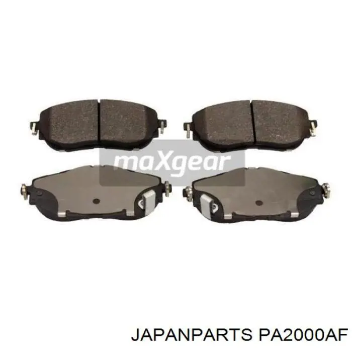 Klocki hamulcowe przednie tarczowe Japan Parts PA2000AF cena, od 28,67 USD