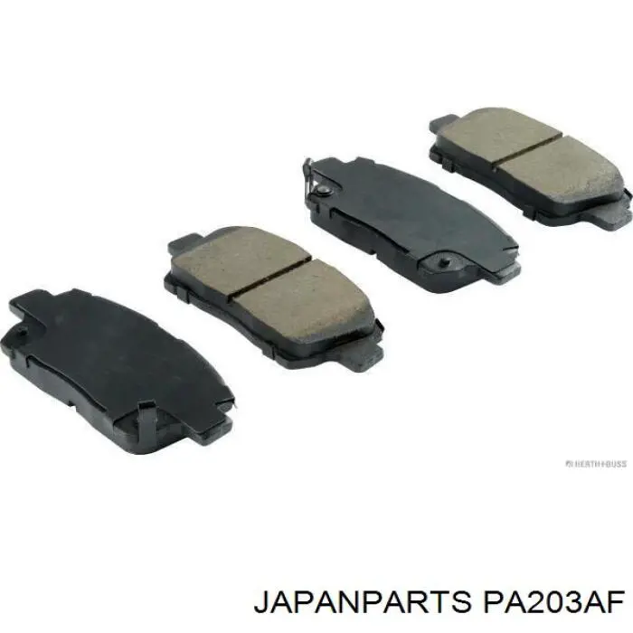 Klocki hamulcowe przednie tarczowe Japan Parts PA203AF cena, od 17,06 USD