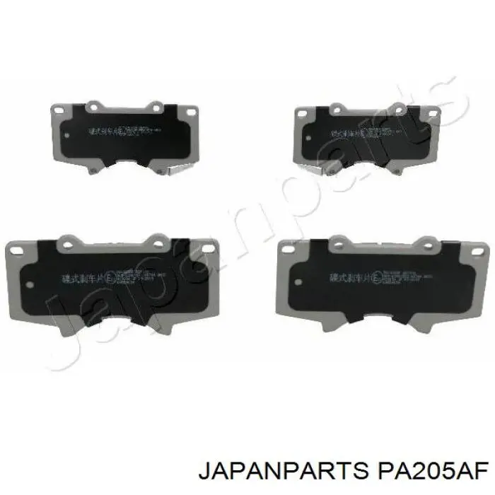 Klocki hamulcowe przednie tarczowe Japan Parts PA205AF cena, od 27,14 USD