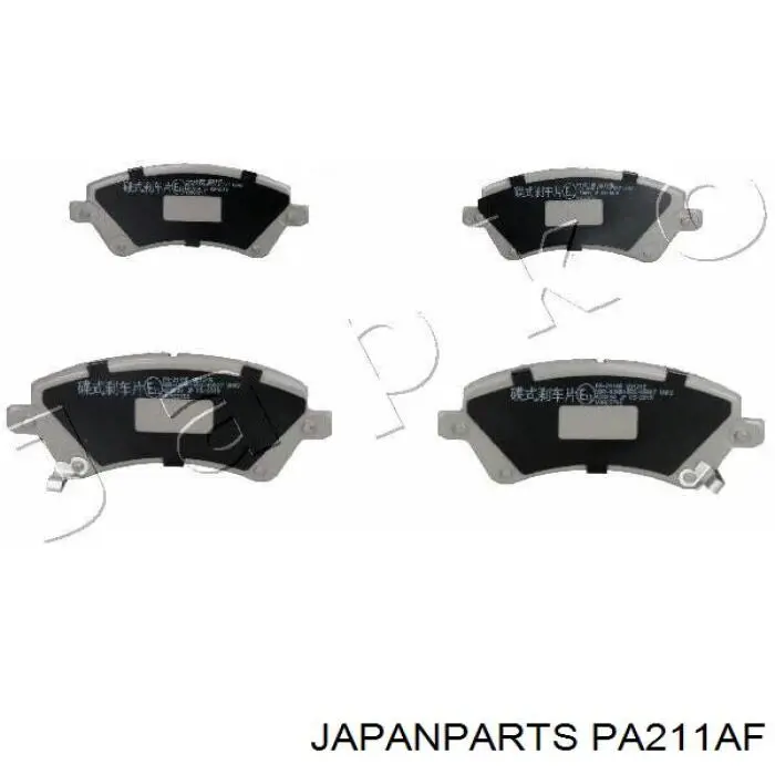 Klocki hamulcowe przednie tarczowe Japan Parts PA211AF cena, od 18,42 USD