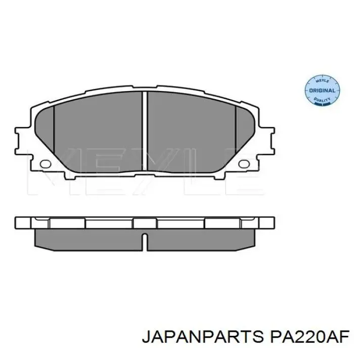Do koszyka PA220AF Japan Parts Klocki hamulcowe przednie tarczowe
