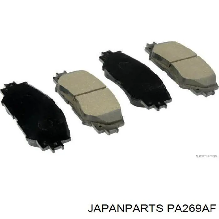 Klocki hamulcowe przednie tarczowe Japan Parts PA269AF cena, od 22,28 USD