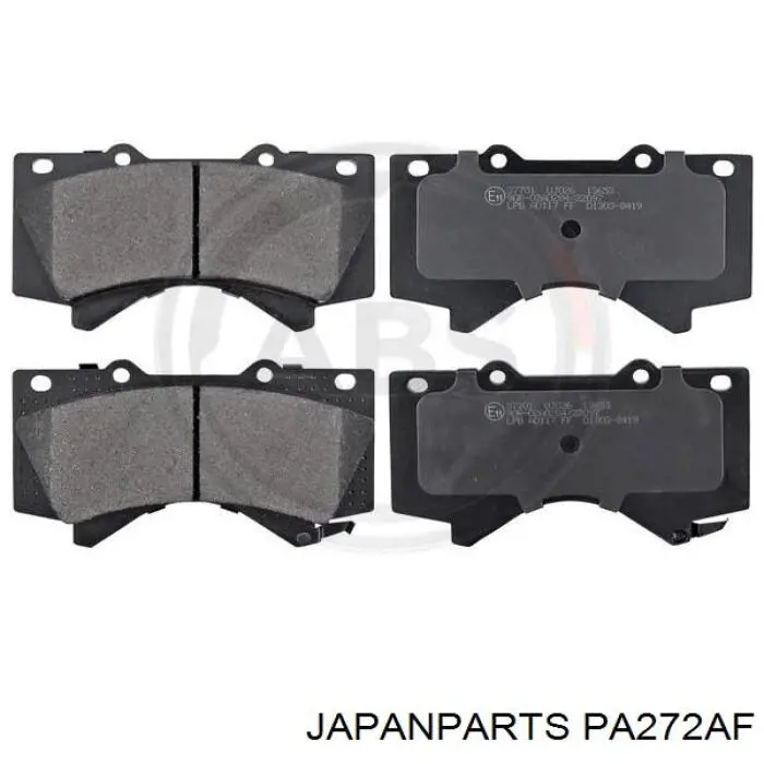 Do koszyka PA272AF Japan Parts Klocki hamulcowe przednie tarczowe