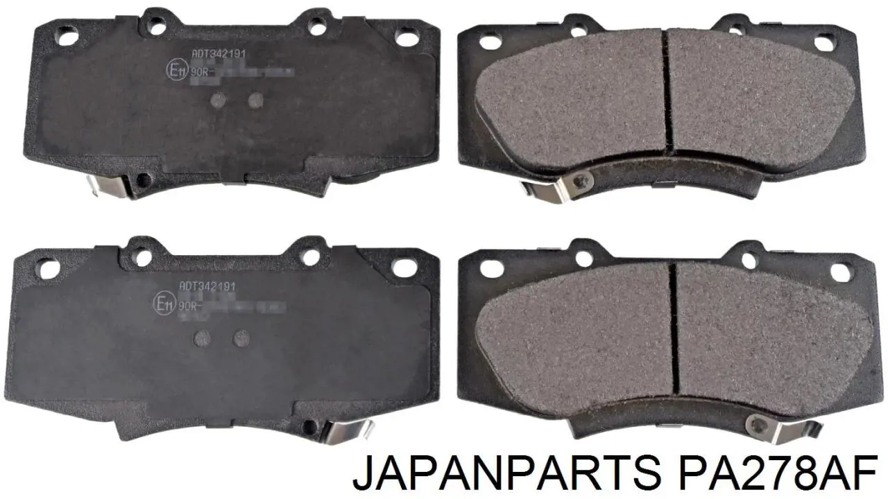 Klocki hamulcowe przednie tarczowe Japan Parts PA278AF cena, od 29,45 USD
