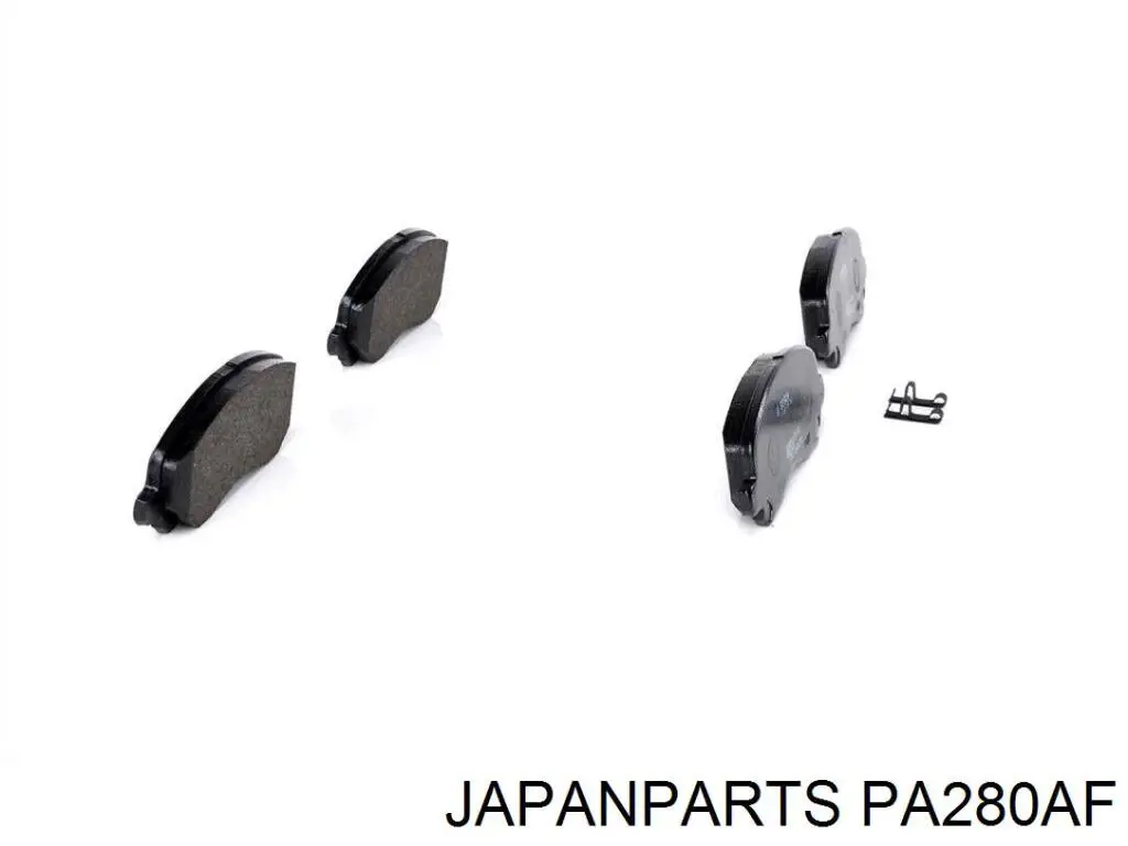 Do koszyka PA280AF Japan Parts Klocki hamulcowe przednie tarczowe