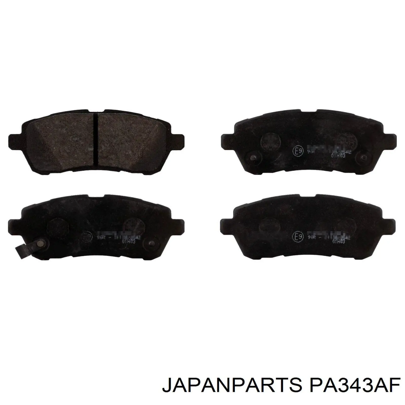Klocki hamulcowe przednie tarczowe Japan Parts PA343AF cena, od 29,05 USD