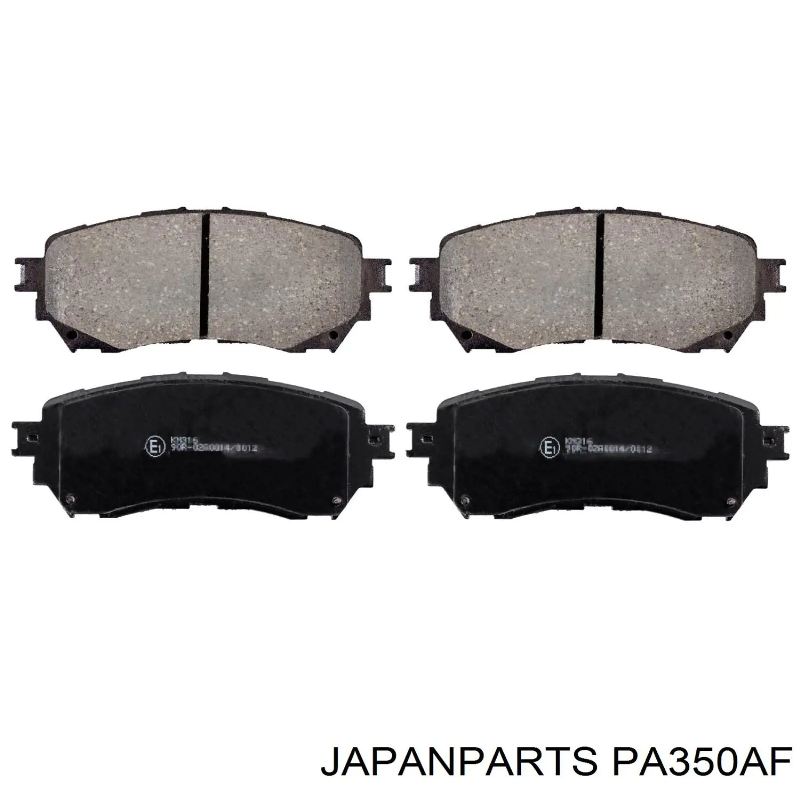 Do koszyka PA350AF Japan Parts Klocki hamulcowe przednie tarczowe