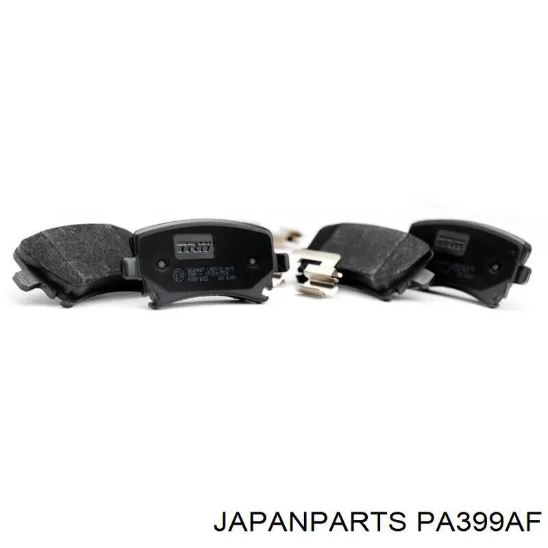 Do koszyka PA399AF Japan Parts Klocki hamulcowe przednie tarczowe