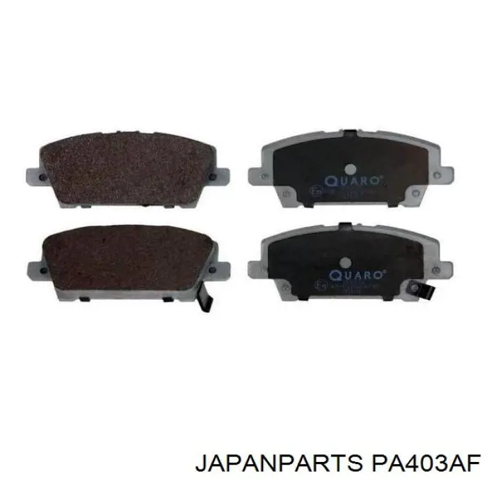 Klocki hamulcowe przednie tarczowe Japan Parts PA403AF cena, od 18,95 USD