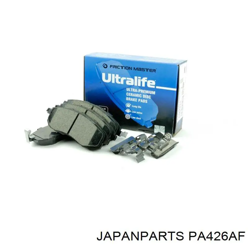 Klocki hamulcowe przednie tarczowe Japan Parts PA426AF cena, od 29,82 USD