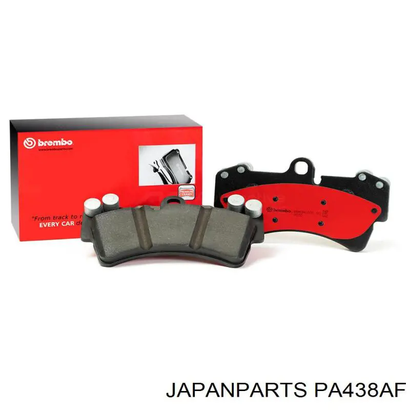 Klocki hamulcowe przednie tarczowe Japan Parts PA438AF cena, od 36,10 USD