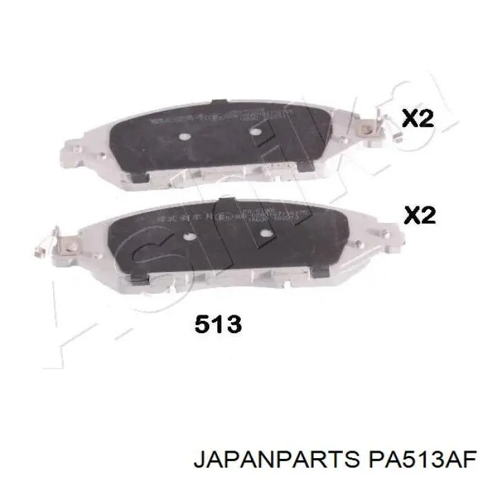PA513AF Japan Parts Klocki hamulcowe przednie tarczowe