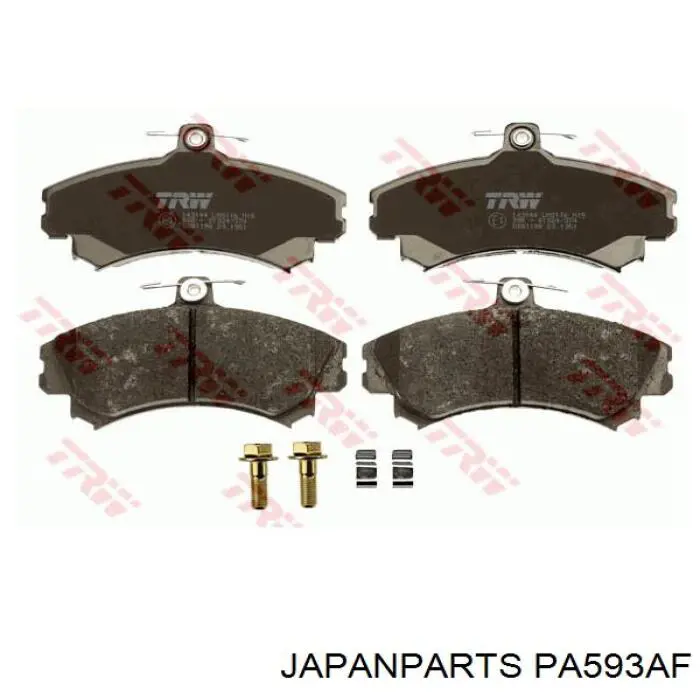 Do koszyka PA593AF Japan Parts Klocki hamulcowe przednie tarczowe
