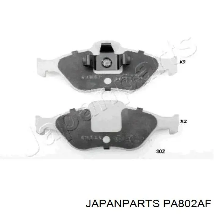 Klocki hamulcowe przednie tarczowe Japan Parts PA802AF cena, od 26,29 USD
