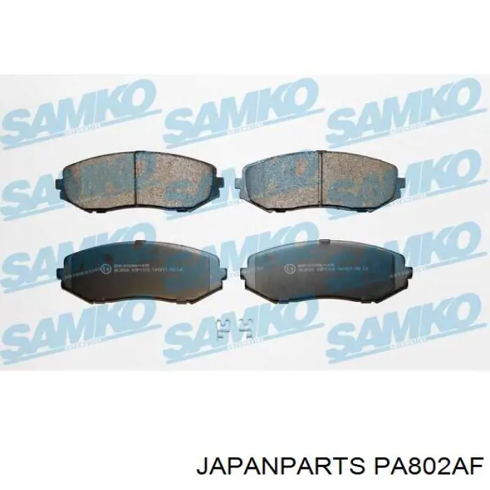 Do koszyka PA802AF Japan Parts Klocki hamulcowe przednie tarczowe