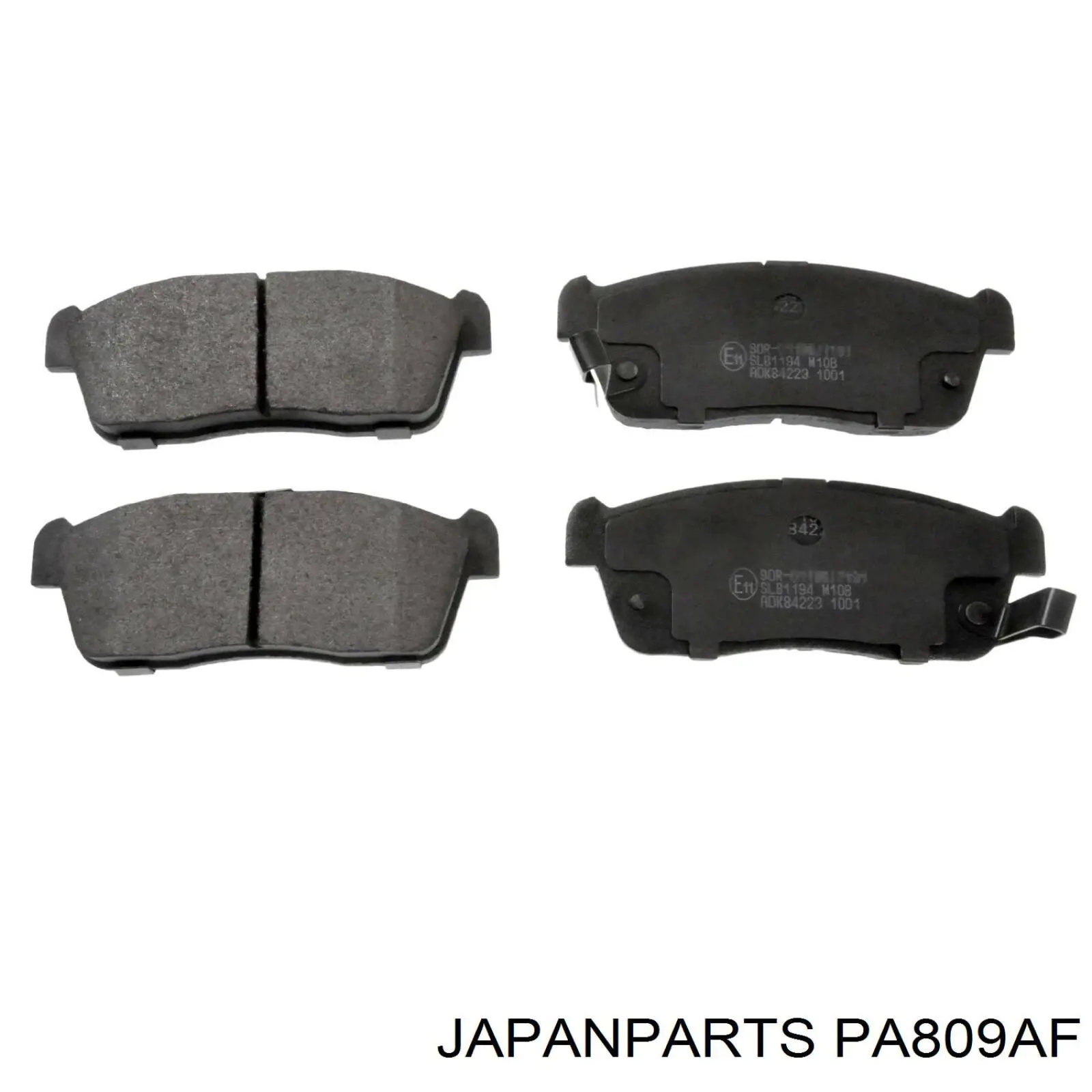 Klocki hamulcowe przednie tarczowe Japan Parts PA809AF cena, od 22,60 USD