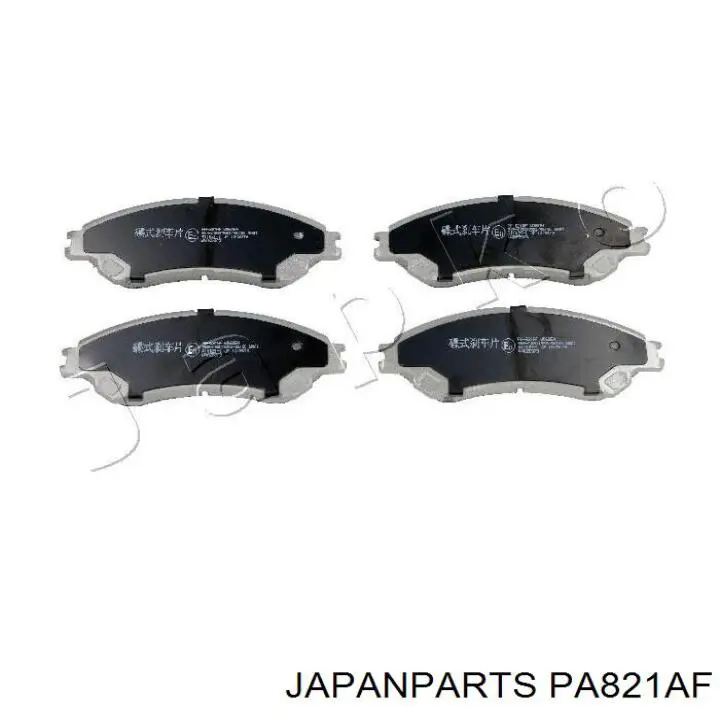 PA821AF Japan Parts Klocki hamulcowe przednie tarczowe