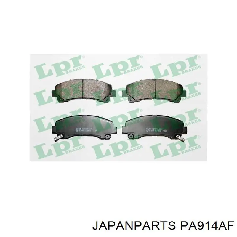 Do koszyka PA914AF Japan Parts Klocki hamulcowe przednie tarczowe